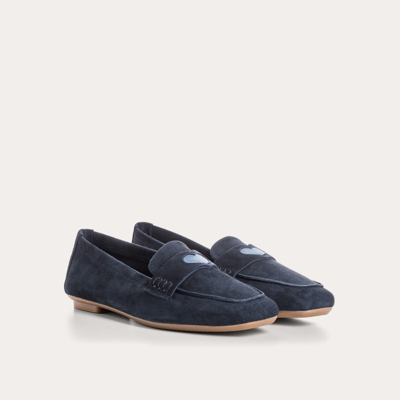 MOCASSINS HYMNIA CUIR VELOURS