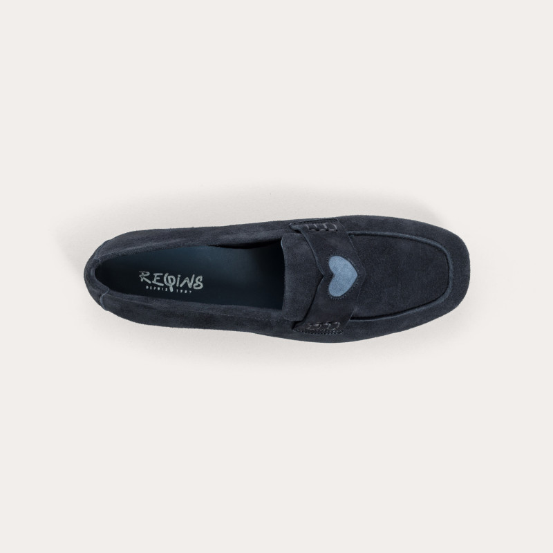 MOCASSINS HYMNIA CUIR VELOURS