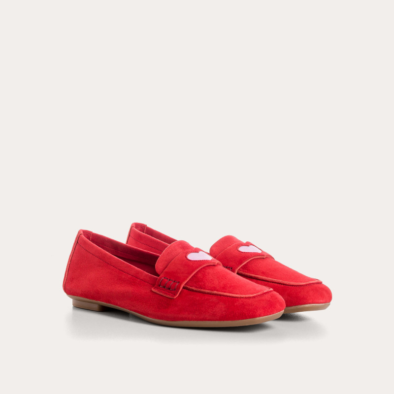 Mooccasins Hymnia velvet leather