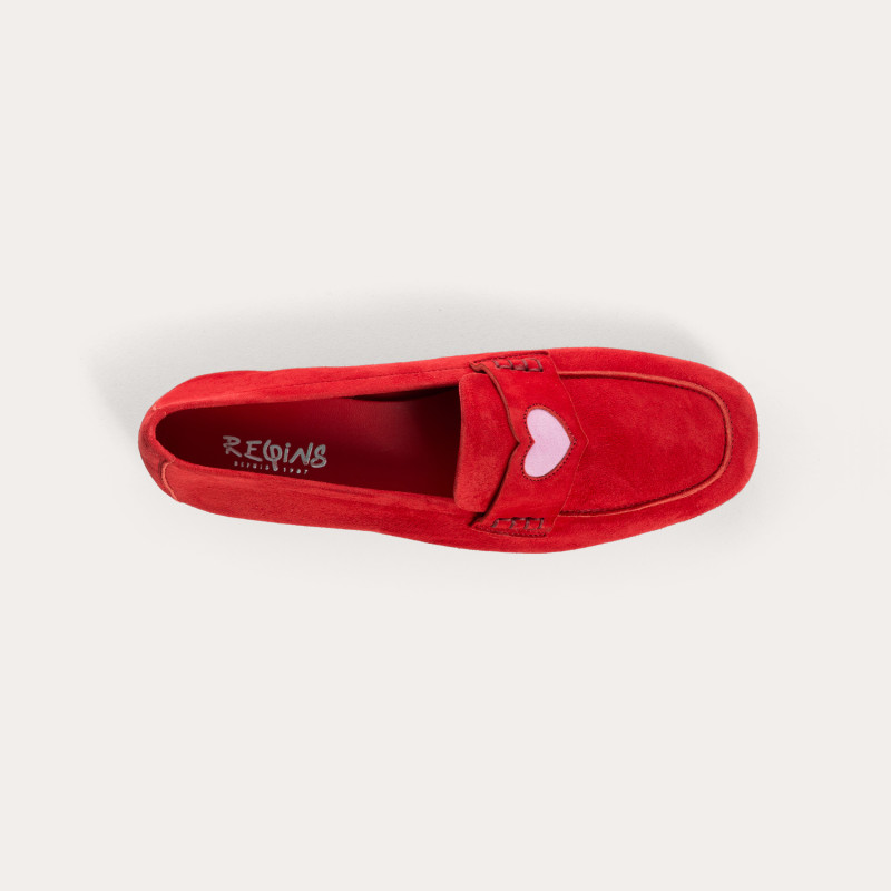 MOCASSINS HYMNIA CUIR VELOURS