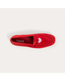 Mooccasins Hymnia velvet leather