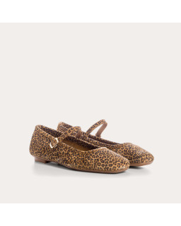 Babies honor Velvet leather mini leopard