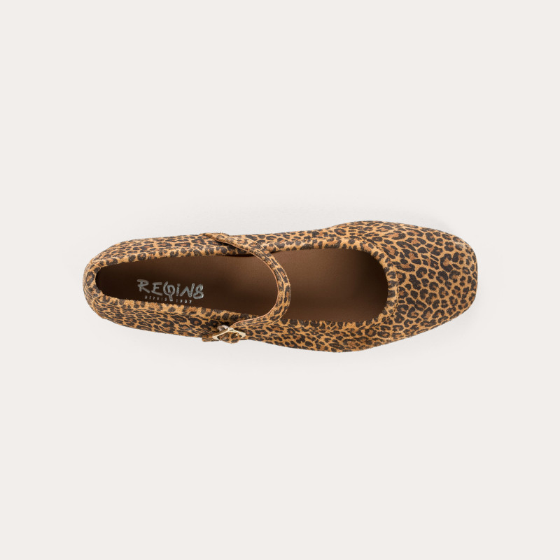 Babies honor Velvet leather mini leopard