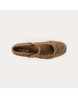 Babies honor Velvet leather mini leopard