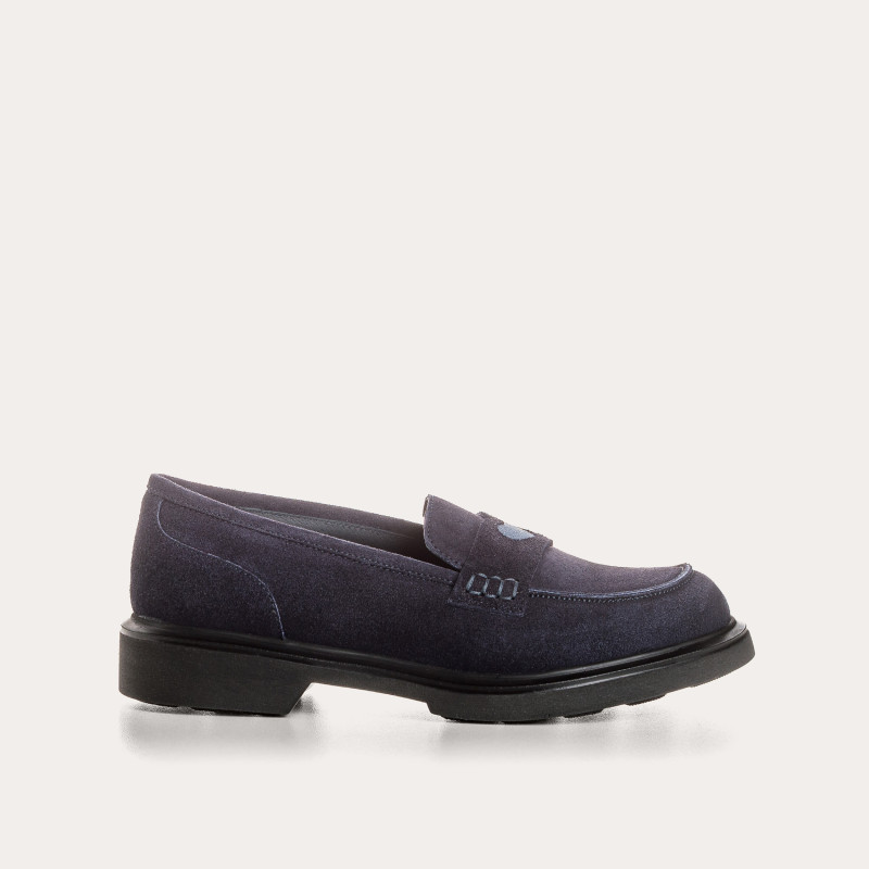 Velvet leather jack moccasins