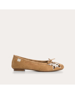 BALLERINES HELLO CUIR VELOURS/VACHE