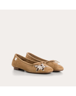 BALLERINES HELLO CUIR VELOURS/VACHE