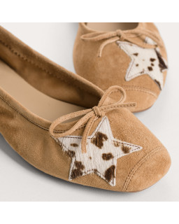 BALLERINES HELLO CUIR VELOURS/VACHE