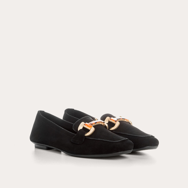 MOCASSINS HEVANO CUIR VELOURS