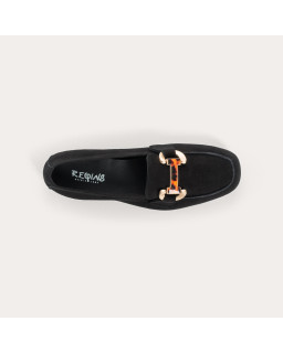 Hevano Velvet leather loafers