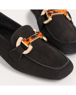 Hevano Velvet leather loafers