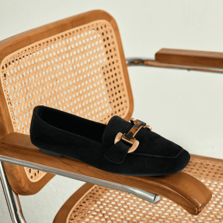 MOCASSINS HEVANO CUIR VELOURS