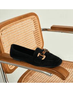 MOCASSINS HEVANO CUIR VELOURS
