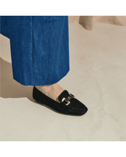 MOCASSINS HEVANO CUIR VELOURS