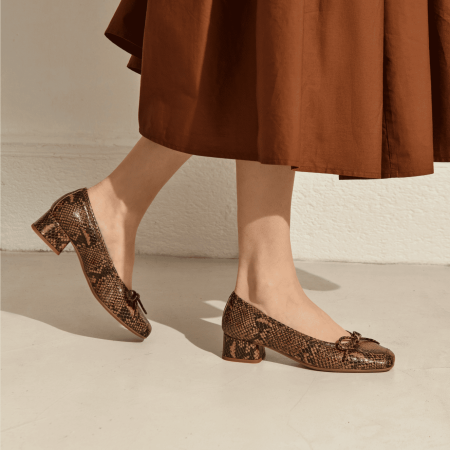 Ballerinas with Kyriel Python heels