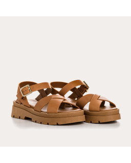 Sandales LOUISA - chaussures femme semelle chunky cuir | REQINS