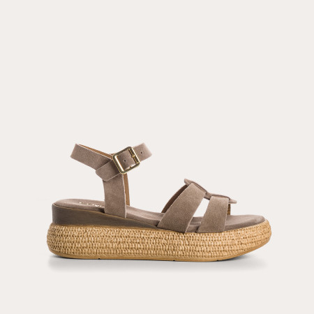 Yseult velvet leather sandals | Reqins