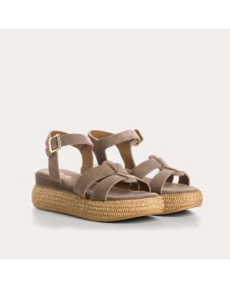 Yseult velvet leather sandals | Reqins