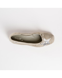 Ballerinas hello velvet leather Python | Reqins